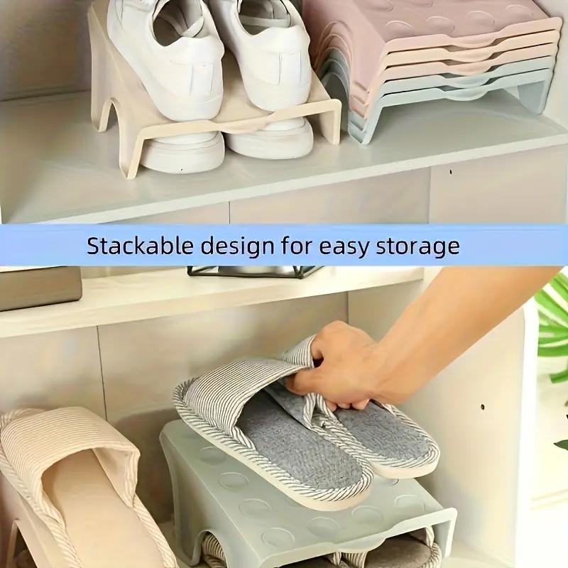 Storage Shoe Rack Double-layer Plastic Double-layer Shoe Rack Cabinet Integrated Shoe Rack To Organize Shoes and Slippers