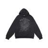 A high-quality SP5DER spider web foam printed hoodie, European and American large-size loose sweater.