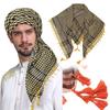 with Tassel Head Neck Scarf Costume Desert Scarf Arabic Scarf Arab Shemagh Headscarf  for Men Women