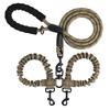 New 13-color One-to-two Double-headed Pet Leash Anti-winding Telescopic Elastic Nylon Leash