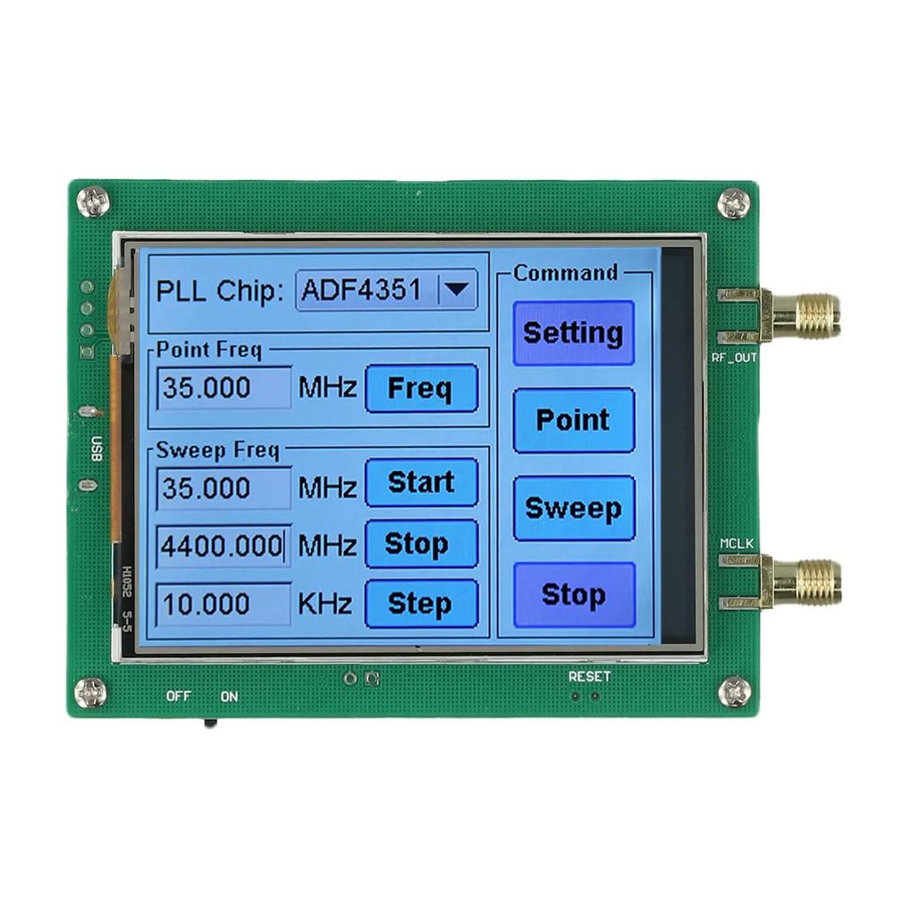 ADF4350/ADF4351 RF Generator Sweep Frequency Generator Touch Screen