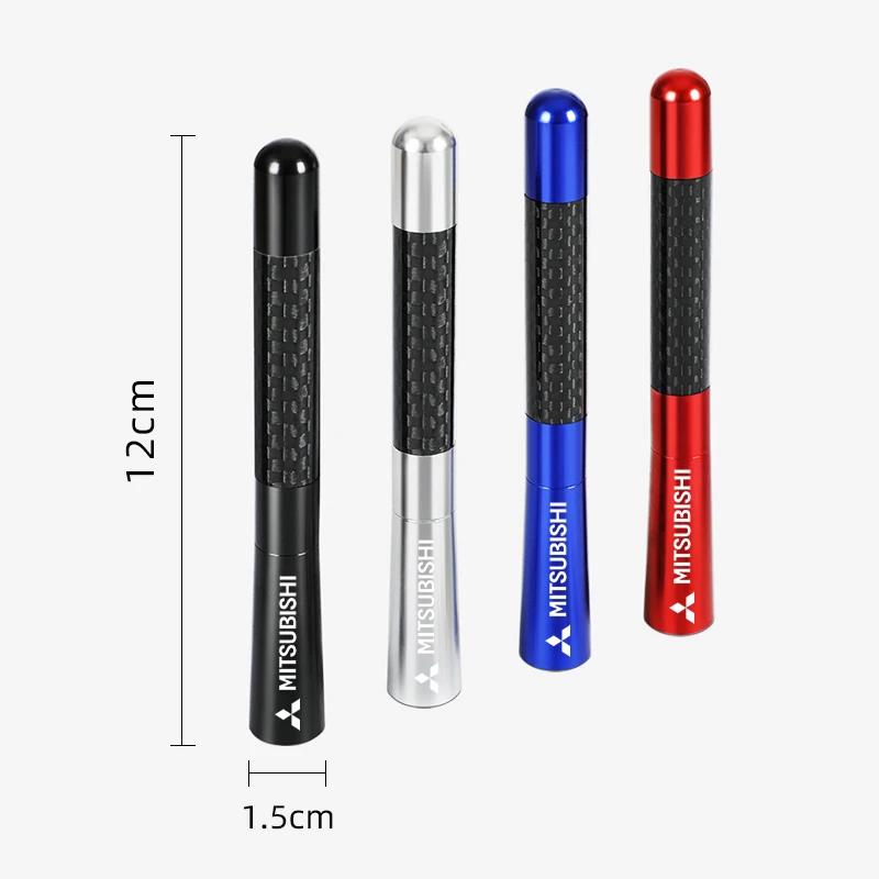 12cm Short Stubby Mast Carbon Fiber Radio Antenna For Mitsubishi asx lancer outlander pajero Accessories Car Styling