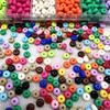 50 шт. 8 мм Акриловые Цветные Плоские Круглые Бусины для Счет (Абакус) DIY Ручная Работа Бусины Аксессуары Разделительные Бусины Материал Аксессуары для Украшений