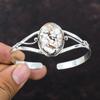 Wild Horse Magnesite Bangle Natural Gemstone Jewelry 925 Sterling Silver Cuff Bracelet Adjustable Bangle Handmade Stylish Jewelry For Gifts
