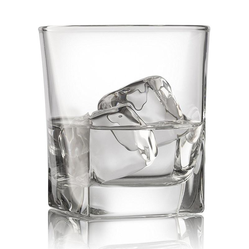 Double Old Fashioned Whiskey Glass 10 oz Heavy Base Rocks Barware Glasses for Scotch, Bourbon and Cocktail Drinks