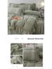 French Seersucker Embroidered Lace Duvet & Sheet Set, 3-Piece Bedding