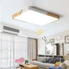 Modern Wooden LED Ceiling Lights Square Macaroon Ceiling Lamp For Living Room Bedroom Dining Room Aisle Balcony Lighting Fixture