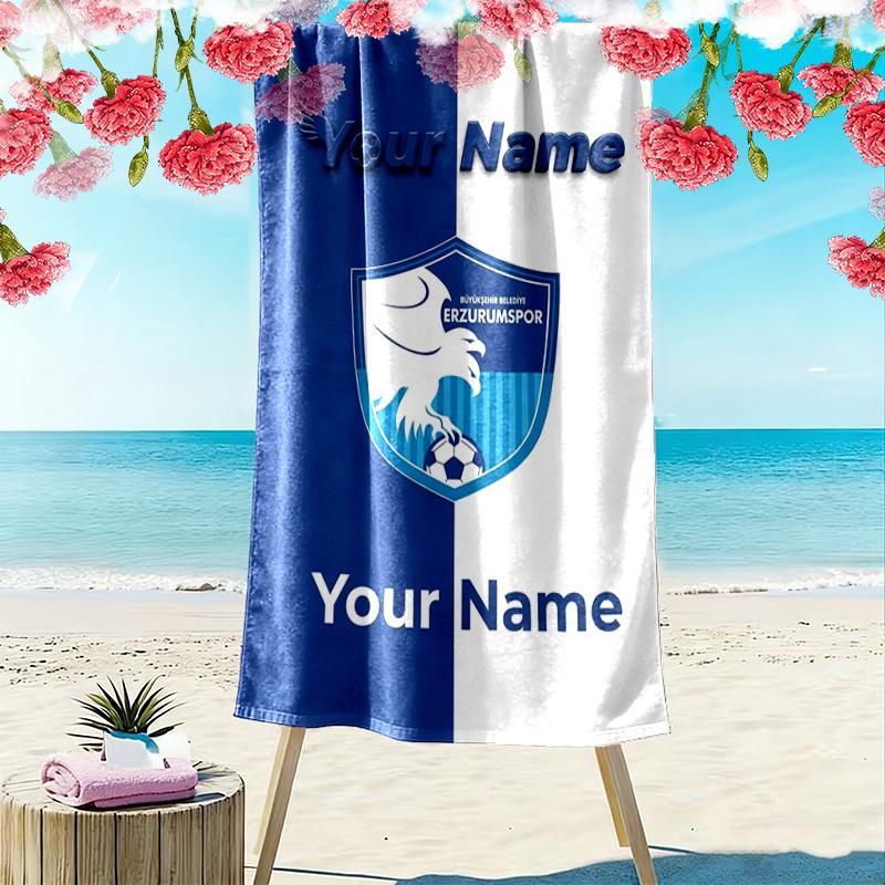 Name Custom B.B Print Beach Towel, Large Soft Quick Dry Towel for Beach Camping Swimming