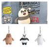 We Bare Bears Plush Keychains Grizzly, Ice Bear, And Panda Options!