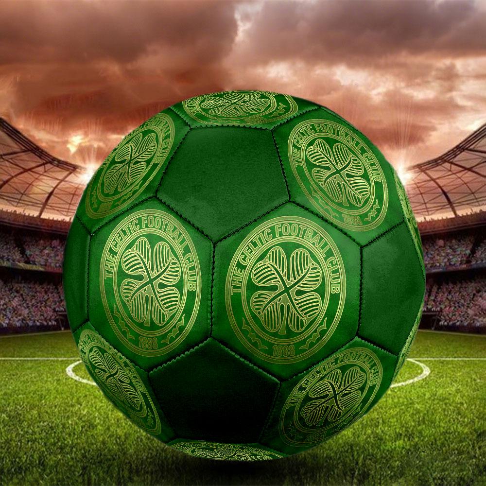 Футбольный мяч Celtic FC, размер 5, сшит на машине из ПВХ, прочный и с высоким отскоком, подходит для всех возрастов, фанатская атрибутика, для матчей и использования на открытом воздухе.