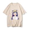 Princess Connect! ReDive Men Shirts 100% Cotton Tees Printed Cartoon Graphic T-Shirt Kawaii Anime Clothes Loose Short Sleeve Top