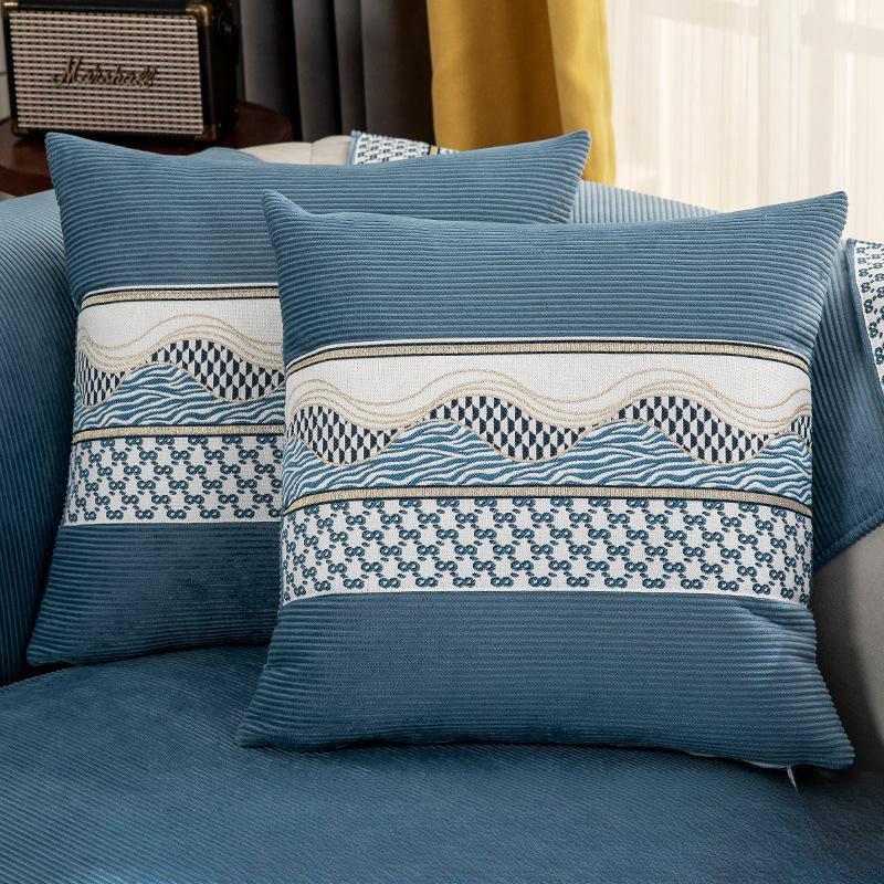 Простая подушка для дивана в скандинавском стиле, универсальный нескользящий чехол для дивана Four Seasons, светлая синель, роскошная подушка, спинка, полотенце