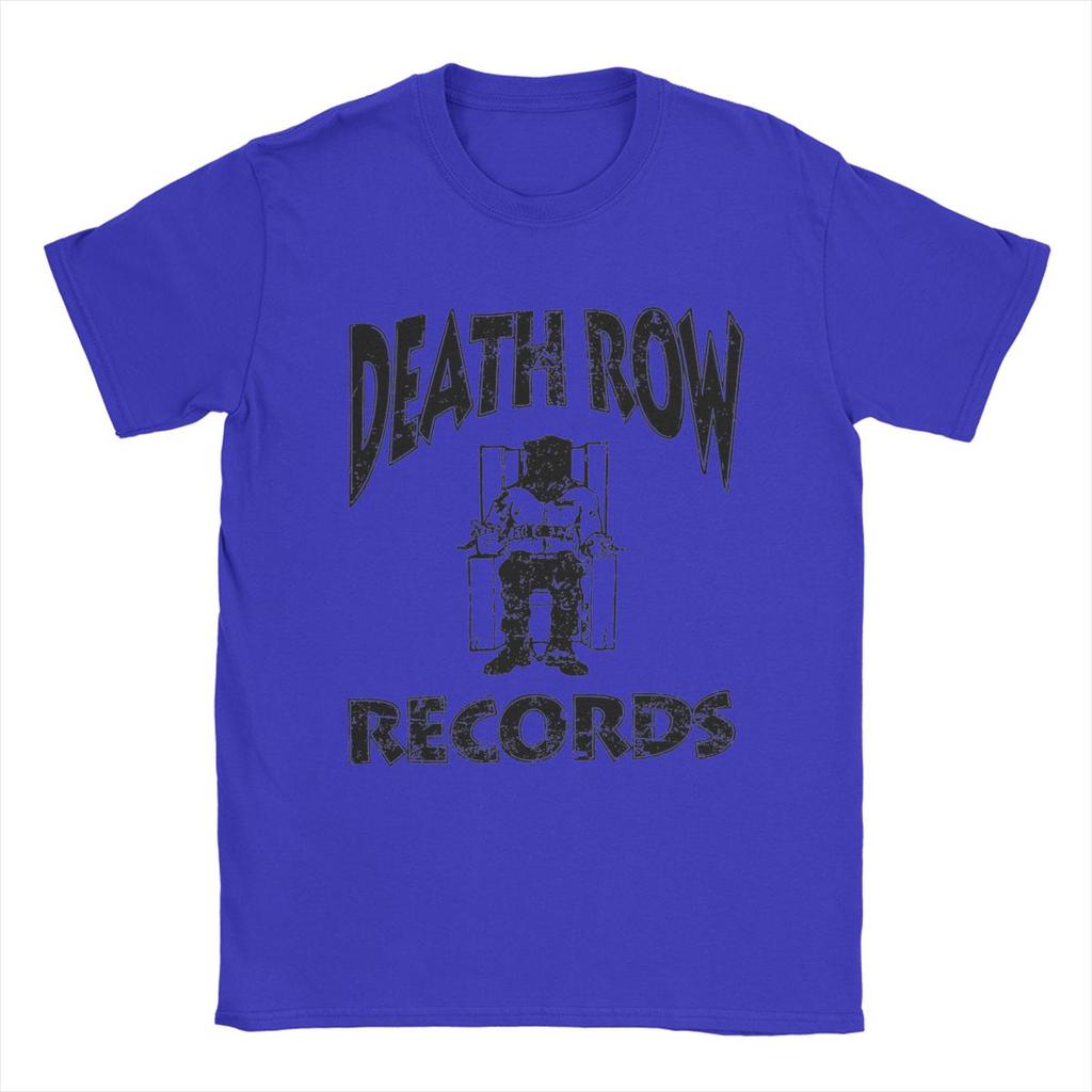 Футболка Death Row Records для мужчин Модная футболка 100% хлопок Круглый вырез Короткий рукав Новое поступление Одежда
