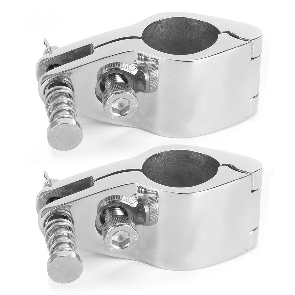 2pcs Top Hinged Jaw Slide Boat Pin & Cam Clamp Marine Yachts Fitting Hardware(22MM )
