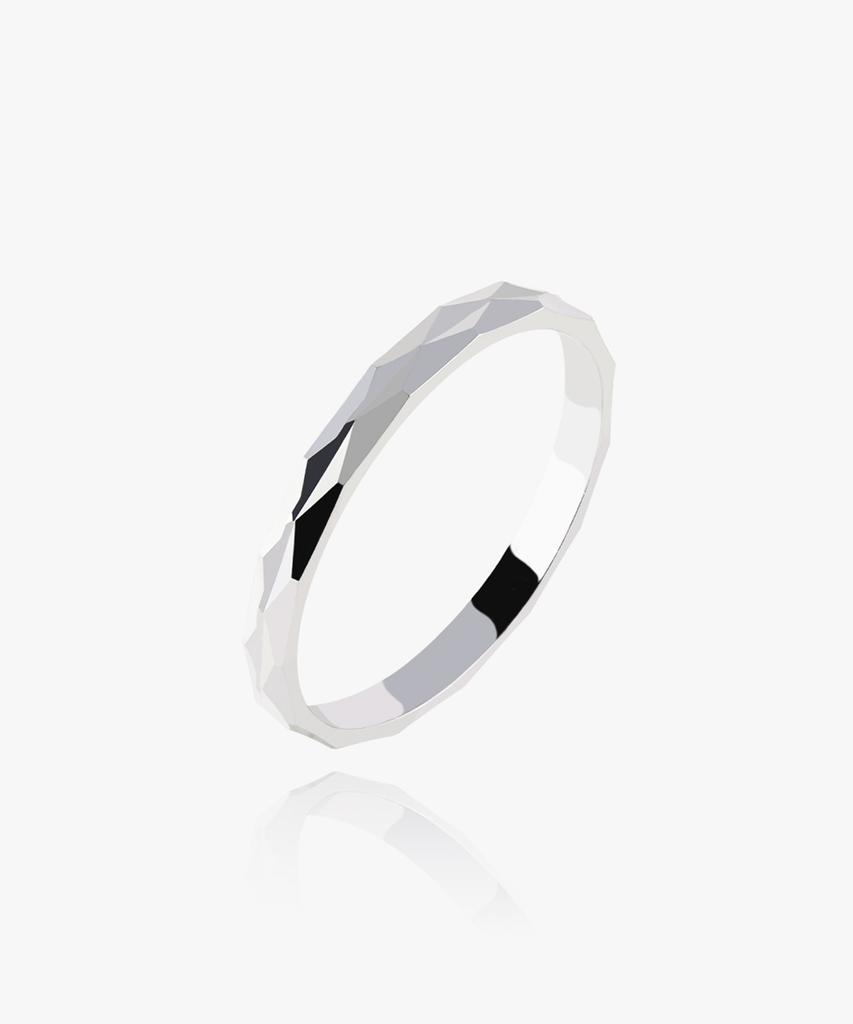 Helene Jewelry Серебряное кольцо 925 пробы с двойной тройной огранкой (Тип Б)