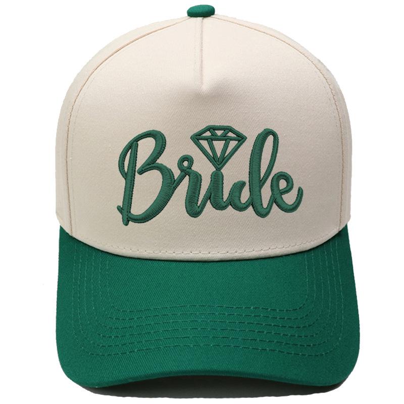 BRIDE truck driver hat letter embroidery color matching baseball cap European and American men's and women's casual retro hat