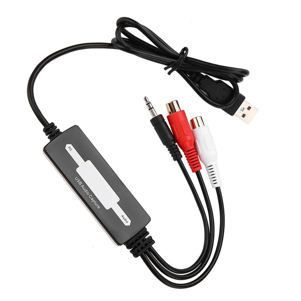 Карта захвата USB-аудио записывает звук с проигрывателей и кассет на MP3 WAV