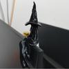 Plastic Halloween Sitting Witch Figurine 3D Printed Mystery Witch Ornament  Living Room