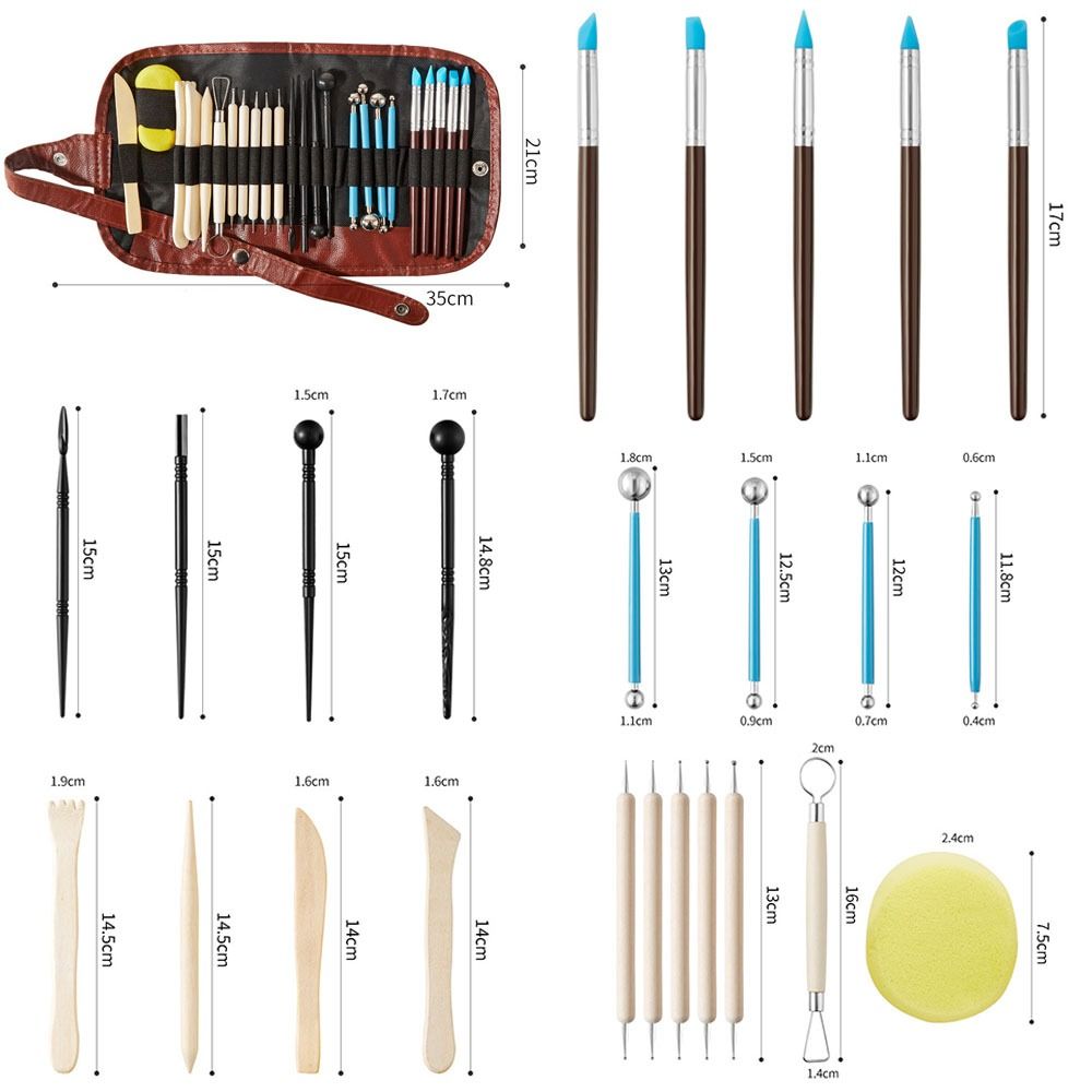 Pottery Sculpting Pottery Clay Sculpting Tools Art Craft Polymer Sculpture Set Carving Tool Kit