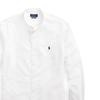 Рубашка оксфорд с длинным рукавом Polo Ralph Lauren с маленьким логотипом пони Мужские рубашки MNPOWOV16820342-100