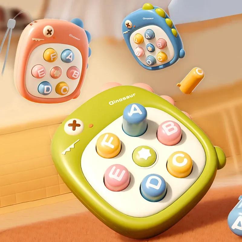 Детские стучащие игрушки с героями мультфильмов Монтессори, портативные декомпрессионные игрушки для малышей, образовательный подарок на день рождения, тема животных, детская боевая игра