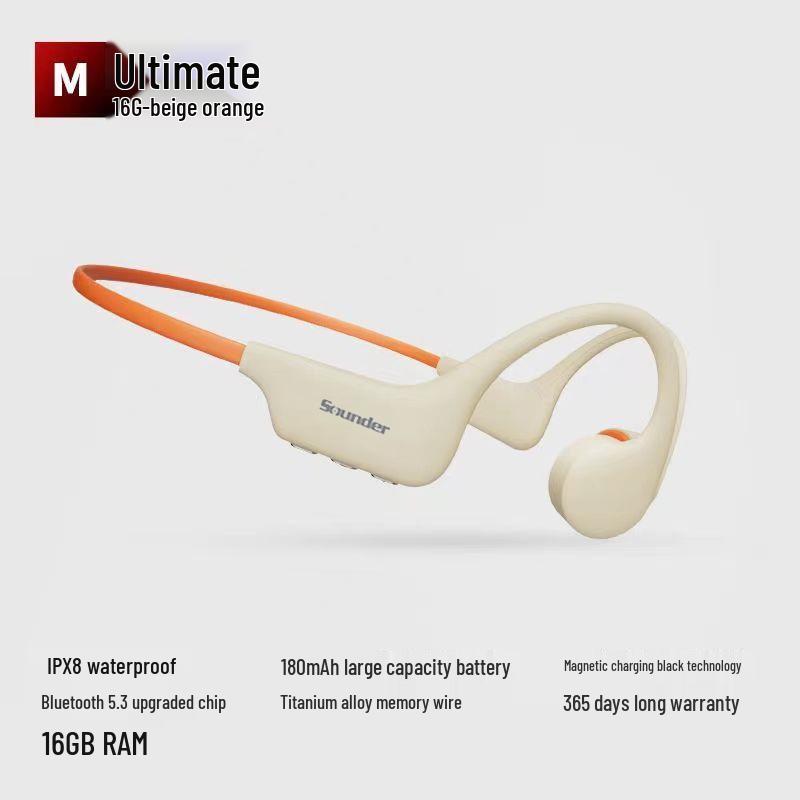 Новые водонепроницаемые Bluetooth-наушники с костной проводимостью, 32 ГБ, для спорта