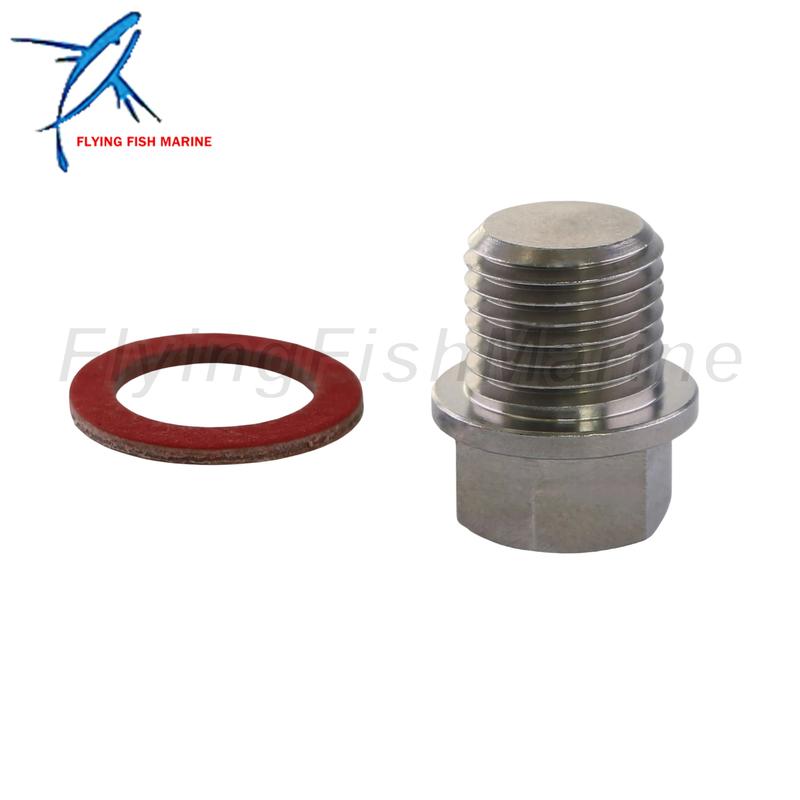 Outboard Motor 90340-14M06 14M00 18-2456 Oil Drain Screw Plug for Yamaha 75HP-300HP, 3R3077051M for Nissan Tohatsu