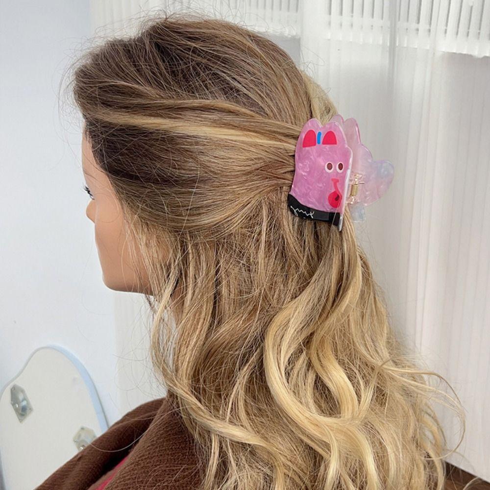 Акриловая морская заколка для волос в виде животного в корейском стиле в виде маленькой акулы, модная заколка для волос в виде щенка из мультфильма, повседневная