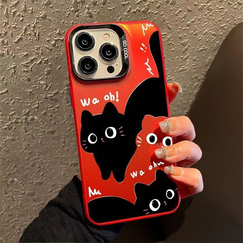Новый модный кот подходит для чехла на мобильный телефон iphone17 Apple 15promax/14 противоударный 13pro12/16.