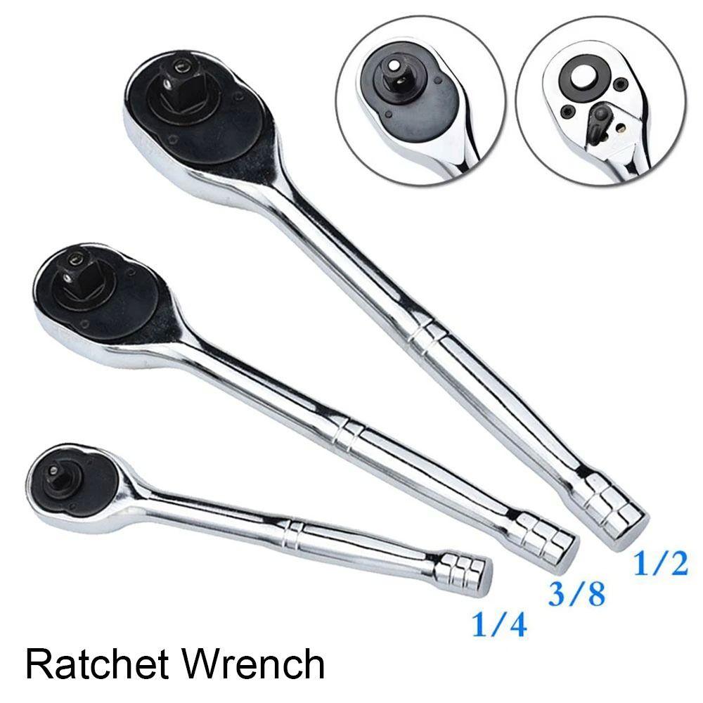 1Pcs 24 Teeth Ratchet Wrench Quick Release Repairing Hand Tool Durable Socket Spanner