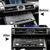 Air Vent AC & CD Panel Cover Trim Carbon Fiber For Lexus IS250 IS350 2014-2018