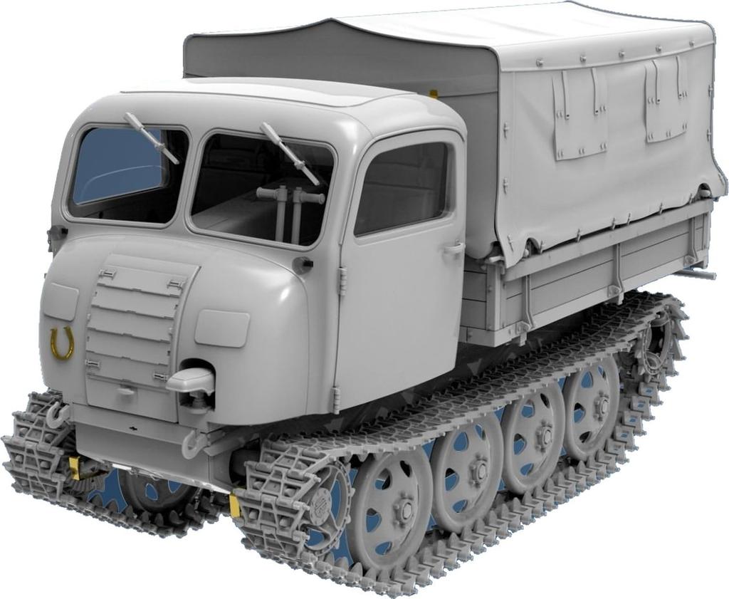 Miniart Laupenschlepper OST Plastic Model Kit MA35480 1/35 RSO/01 Mid-Type (Military Vehicle)