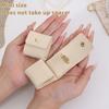 2Pcs Mini Travel Jewelry Bag Foldable Jewelry Pouch with Snap Buckle Roll-up Jewelry Organizer for Rings Necklaces Earrings