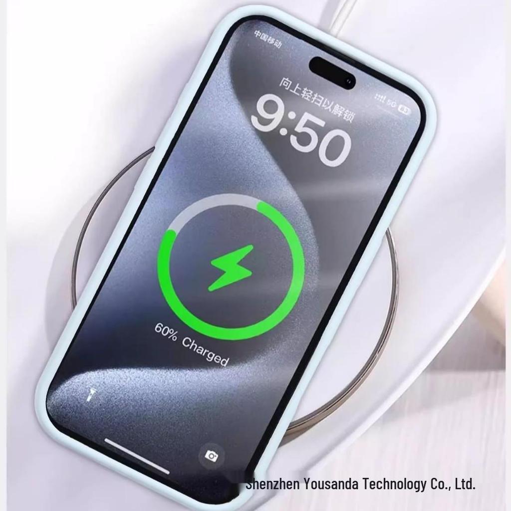 Магнитный чехол из жидкого силикона для iPhone 17 для Apple 16 Pro Max - Полное покрытие, Точная защита объектива