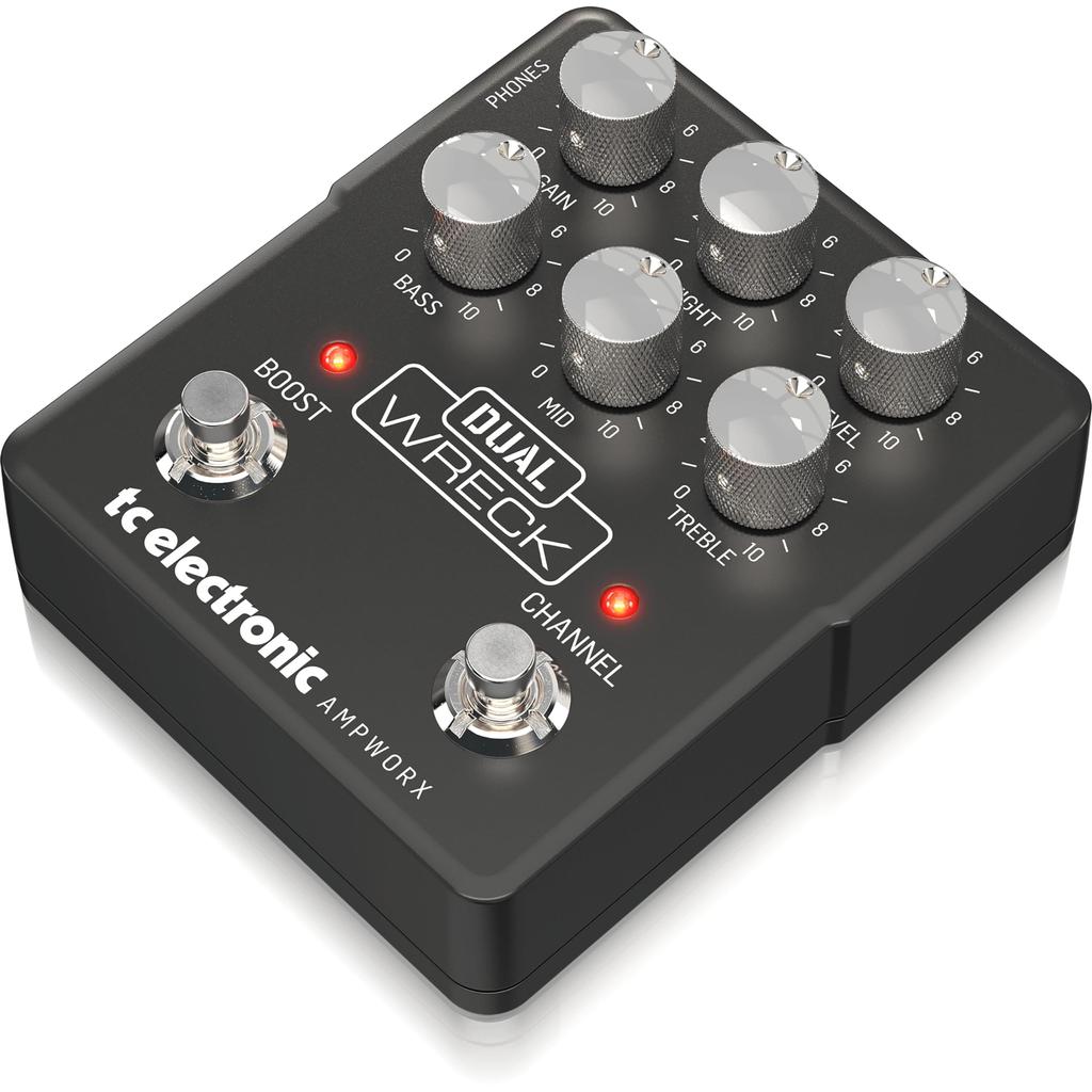 TC Electronic Dual Wreck гитарный предусилитель с технологией TC Ampworx, официальным Celestion и предусилителем для наушников, технология высокого усиления, двухканальный