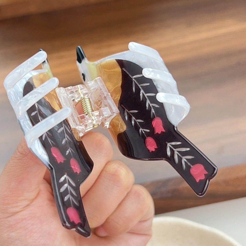 Headwear Acetate Hair Claw Creative Bird Shark Clip Creative Animal Hair Clip Girls