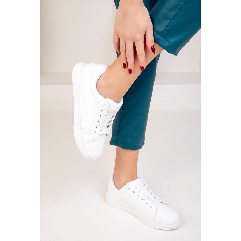 White Women's Sneakers 14395