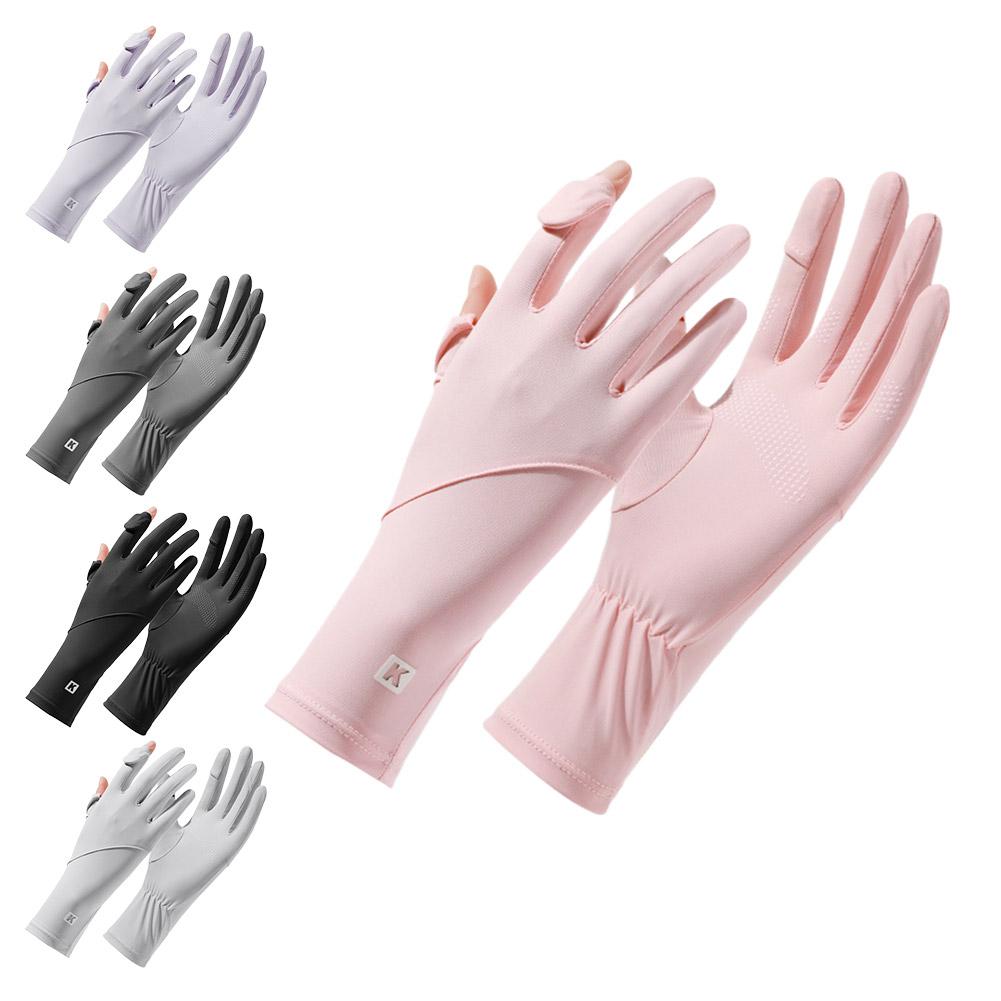 1 пара летних легких дышащих солнцезащитных перчаток для вождения с защитой от ультрафиолета для езды на велосипеде на открытом воздухе D7M6