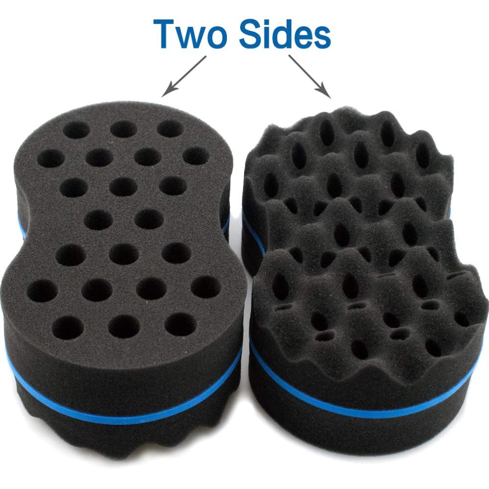 2pcs Durable Curl Sponge Extra Thick Barber Curl Sponge Daily Grooming Dread Sponge Home Use