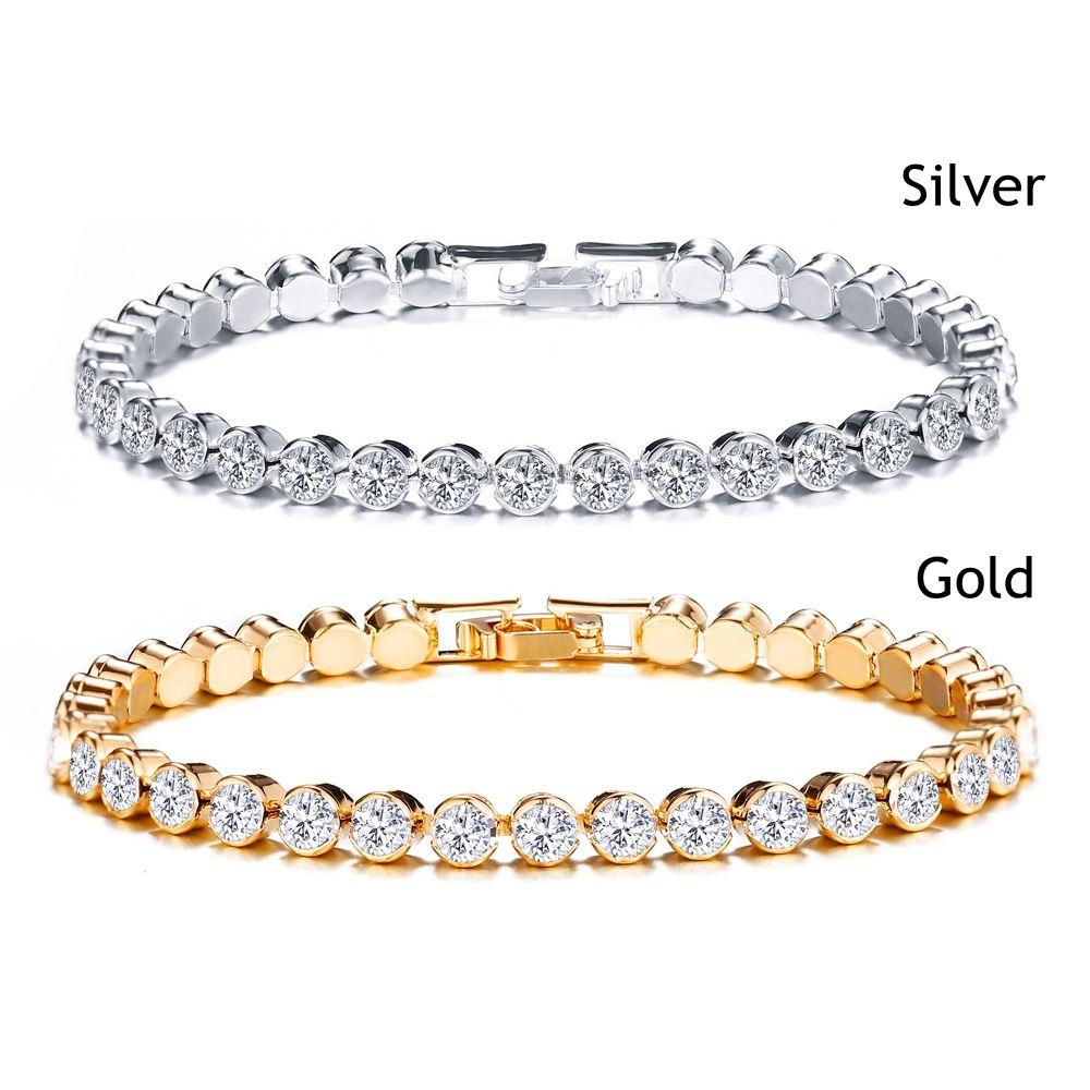 Браслет моды с бриллиантами шириной 5 мм, браслет-цепочка, хип-хоп, инкрустированный стразами