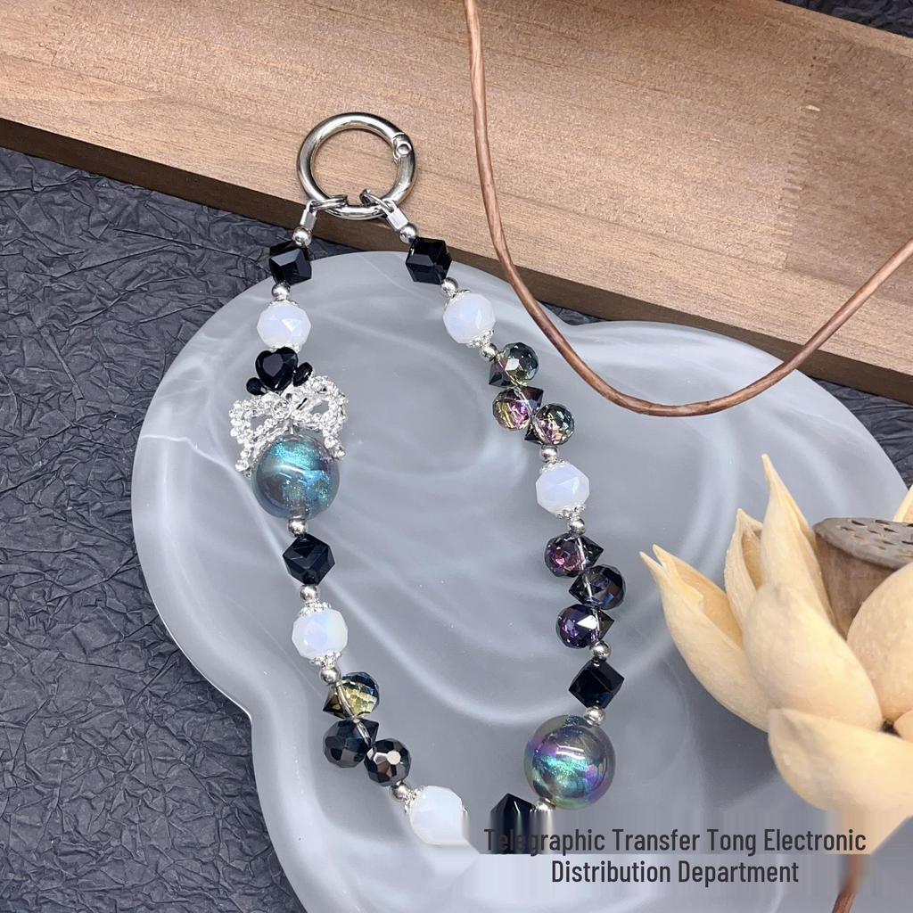 Кристальный Стразовый Корона Телефонный Шнурок и Брелок - Милый Шарм Аксессуар и Маленький Подарок