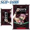 Jojo'S Bizarre Adventure Poster Scroll Painting Peripheral Hanging Painting Bedside Living Room Background Wall Cloth Painting