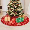 1 Christmas Tree Skirt Christmas Carpet Decoration Shopping Mall Window Christmas Tree Bottom Apron Decoration Atmosphere Creative Cute Arrangement