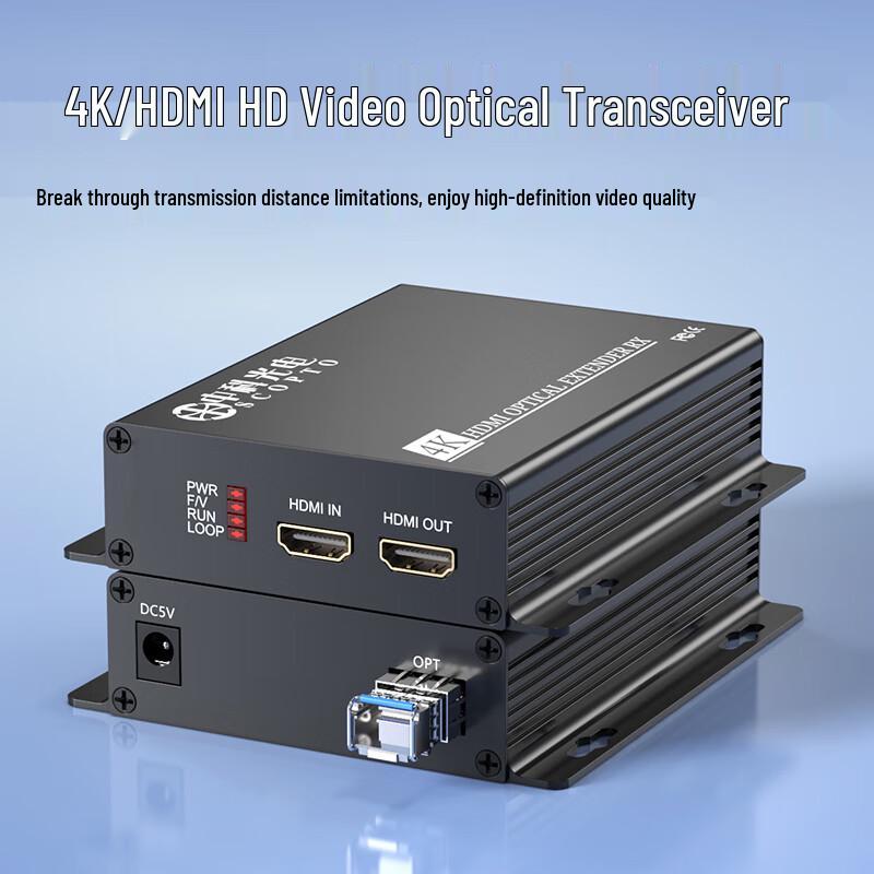 ZK-HDMI 4K HDMI Оптический удлинитель с локальным выходом