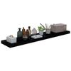VidaXL Étagère murale flottante Noir brillant 120x23,5x3,8 cm MDF