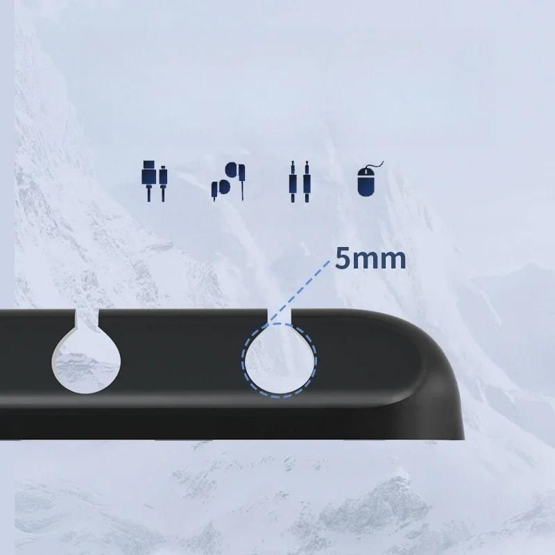 Органайзер для USB-кабелей Силиконовый держатель для намотки кабелей Настольные зажимы для аккуратного хранения Держатель для кабелей мыши, клавиатуры, наушников Органайзер для проводов
