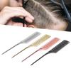 Professional FineTooth Tail Comb Portable Aluminum Hairdressing Salon Hair Care Styling Tools