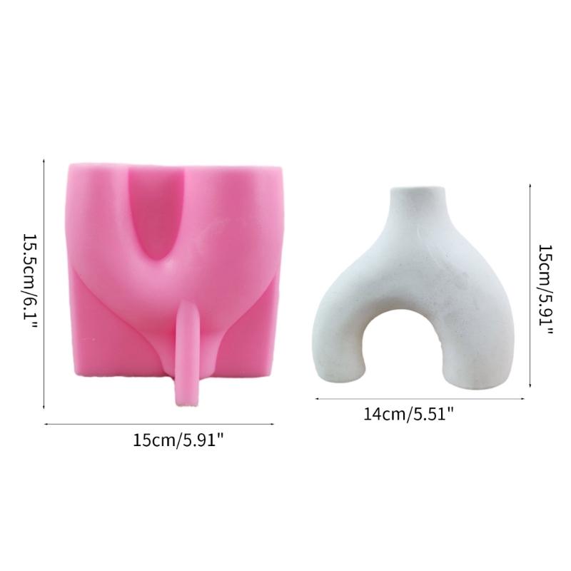 Силиконовая форма "Арка-горшок" Ваза для хранения цветов Форма для эпоксидной смолы Подходит для DIY поделок Контейнер для украшений Домашние украшения