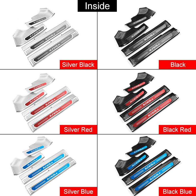 Для Haval H6 3-го поколения 2022 2023 DHT-PHEV из нержавеющей стали, накладка на порог автомобиля, накладка на порог, чехол для педали, отделка