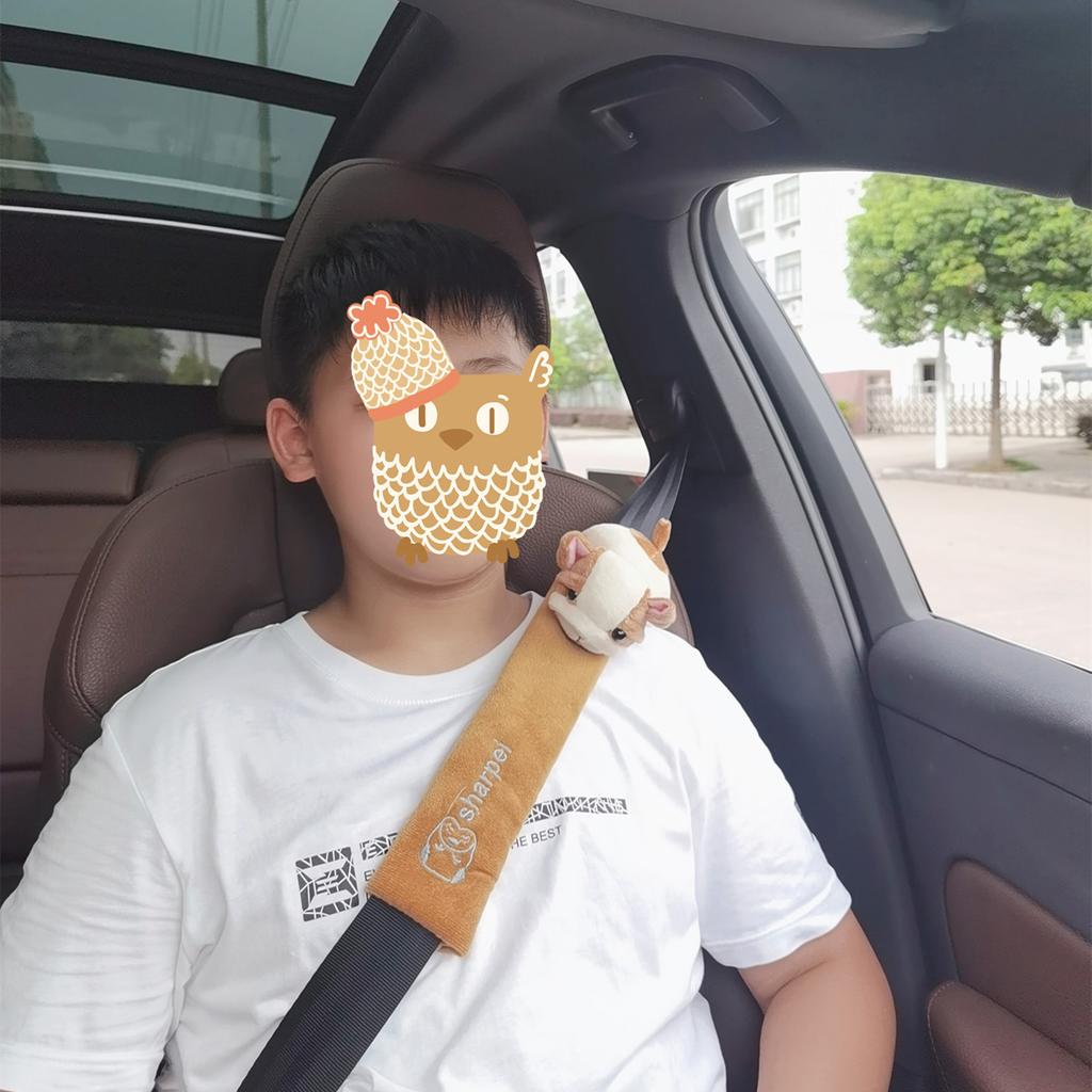 23 см автомобильный ремень безопасности подушка плечевой ремень чехол Pad мультфильм животных дизайн автомобильный интерьер доступ